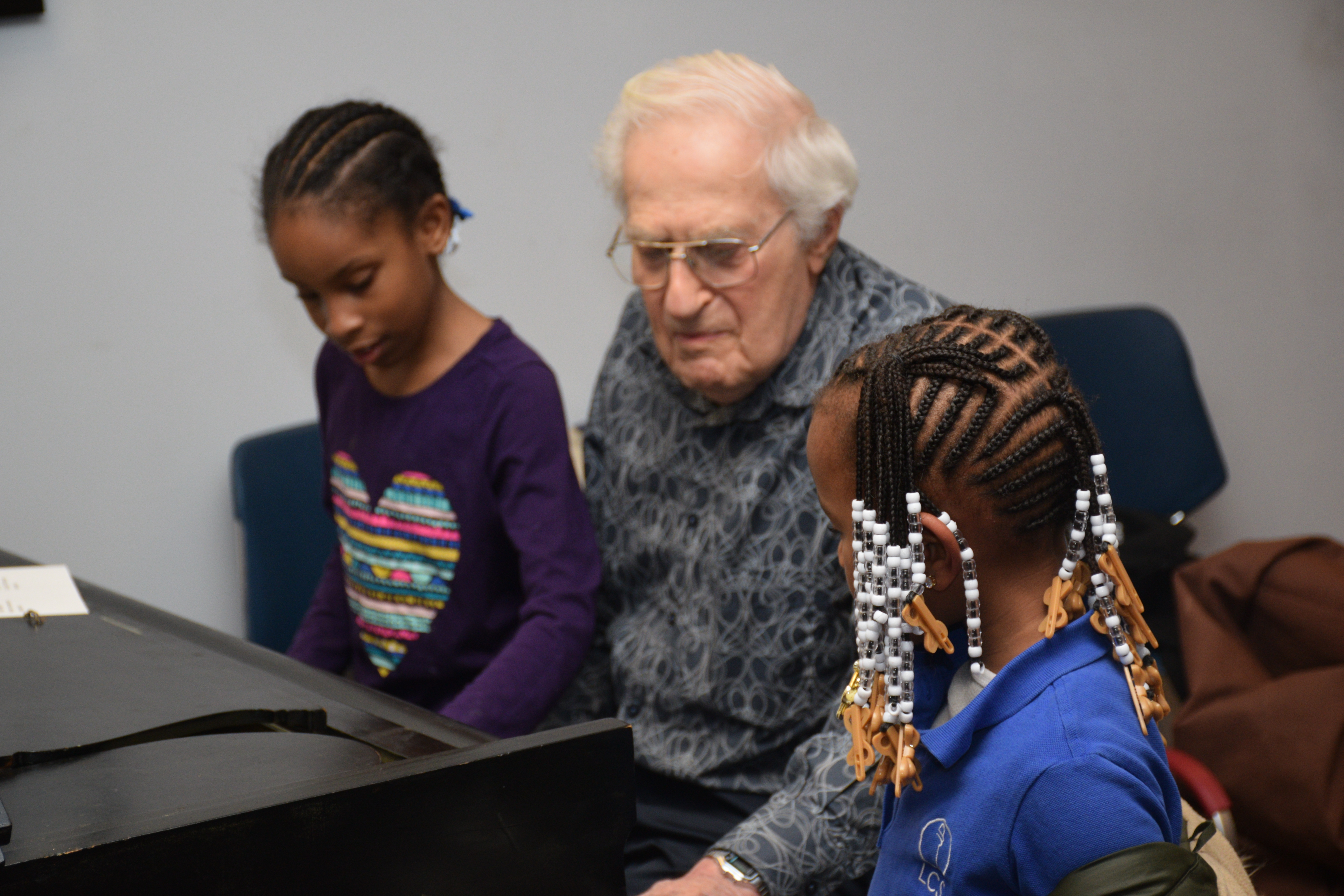 Bob Auerbach and students