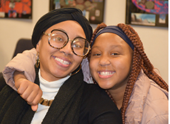 Dominique and her daughter