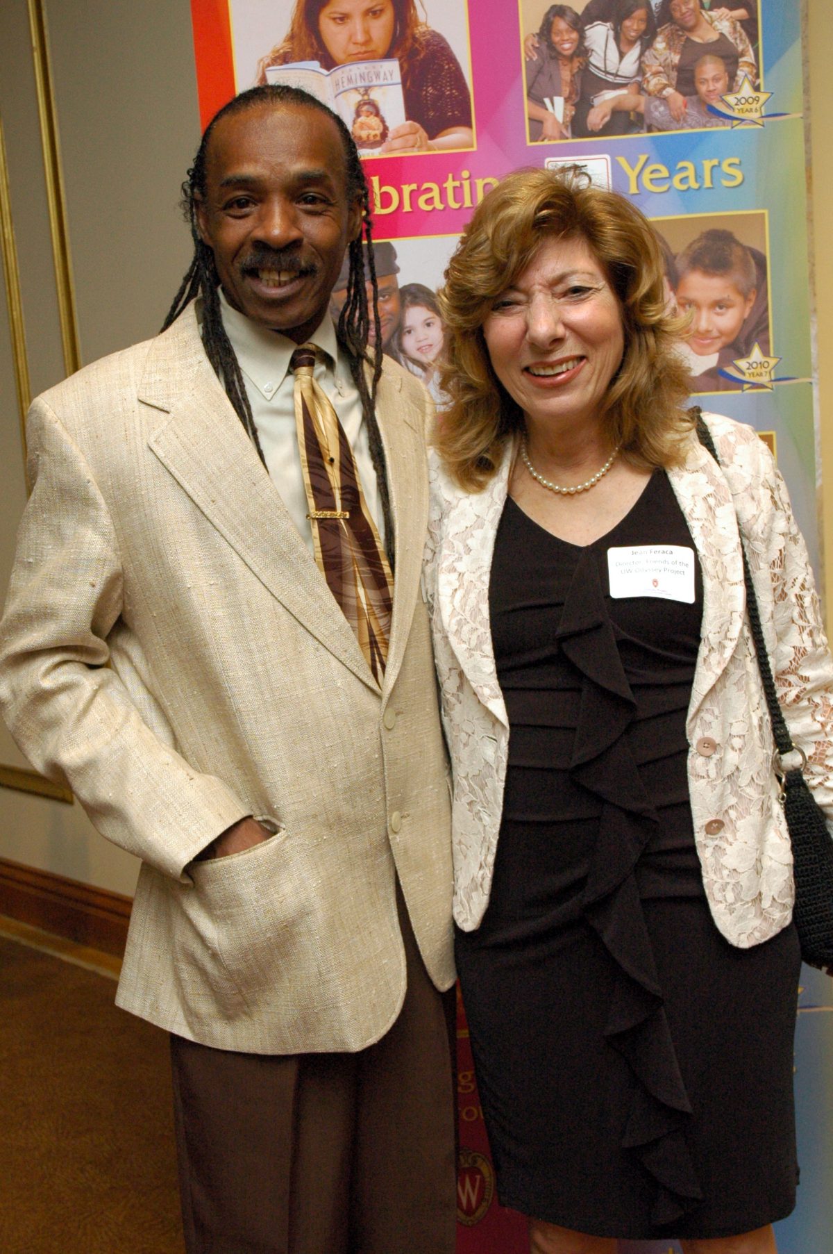 Jean Feraca with James Morgan, Odyssey '13