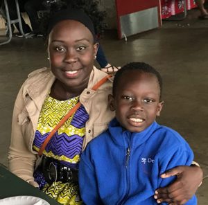 Josephine and her son Zion