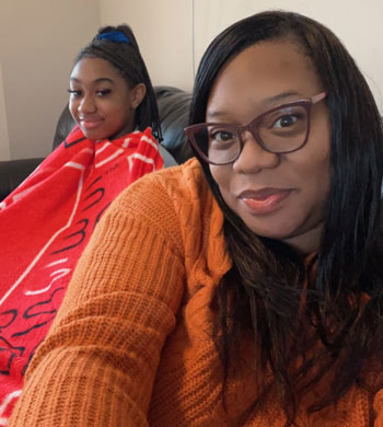 Crystal and daughter