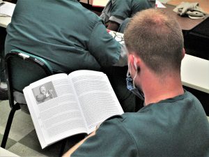 Robert reading a book