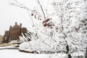 The Red Gym in the winter