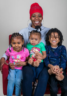 Amanda and her family