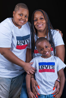 LaRonda and her two sons