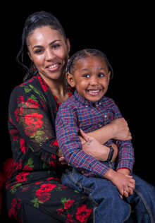 Michelle and her son