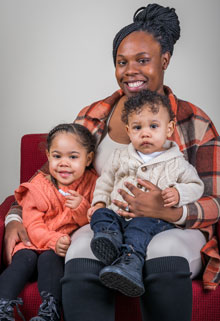 Talaisha and her children