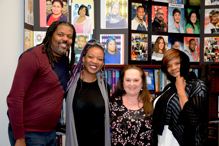 Corey, Keena, Emily, and Char pose together