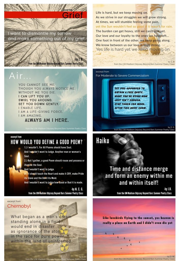OBB students; poetry poster