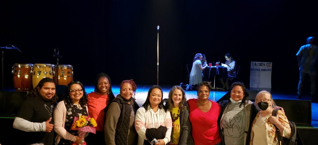 Odyssey students at the Moth Grandslam event in October 2022.