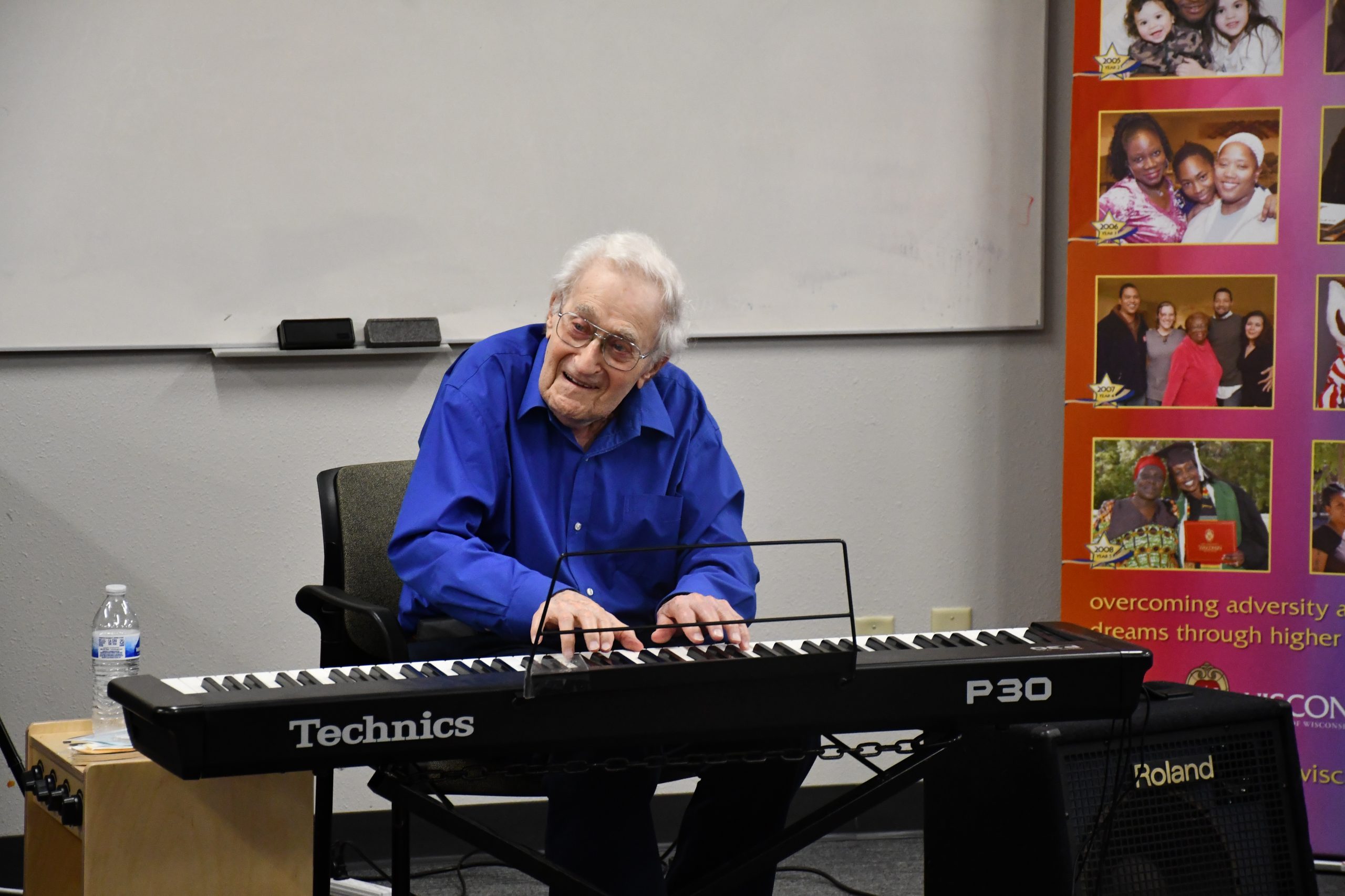 Bob playing piano
