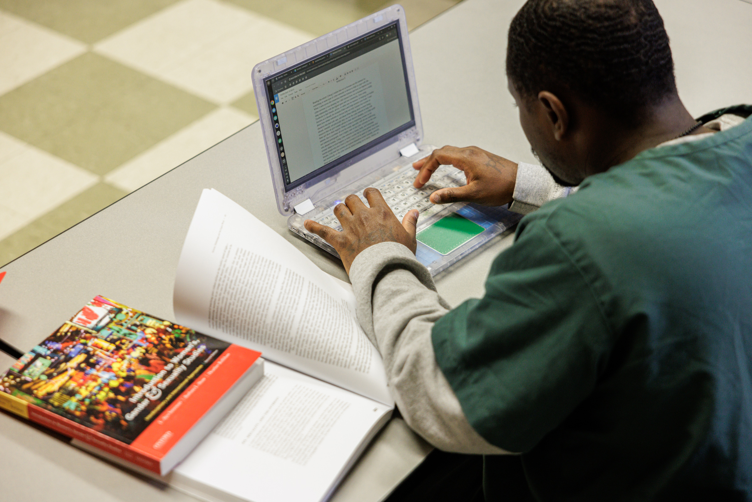 Odyssey student doing course work