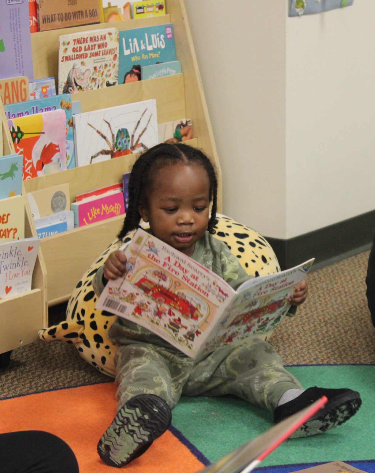 Odyssey Junior student reading a book