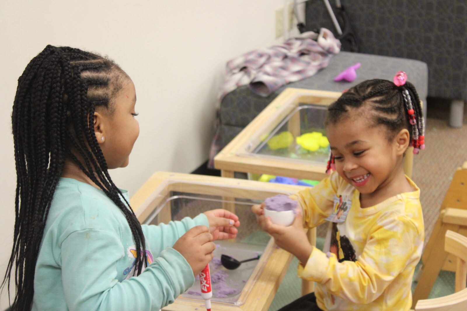 Two Odyssey Junior students playing together